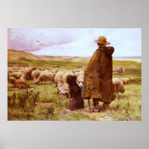 The Shepherd ~ Julien Dupré ~ Fine Art Canvas Print