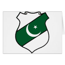 The Shield of Pakistan Greeting Cards