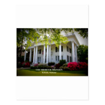 THE SHORTER MANSION - EUFAULA, ALABAMA POSTCARD
