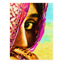 The Shy Girl Postcard
