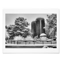 The Silos of Crabapple Photographic Print