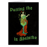 The Sin In Absinthe Greeting Cards