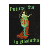 The Sin In Absinthe Postcards