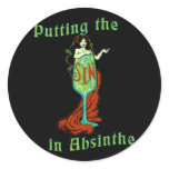 The Sin In Absinthe Round Sticker