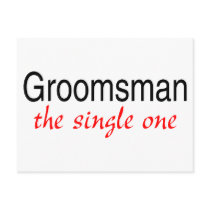 The Single Groomsman