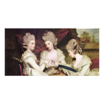 The Sisters Waldegrave By Reynolds Sir Joshua Photo Greeting Card