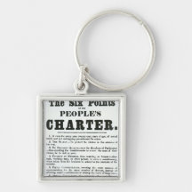 The Six Points of the People's Charter Key Chains