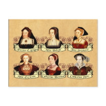 The SIx Wives of Henry VIII Classic Postcard