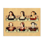 The SIx Wives of Henry VIII Classic postcards