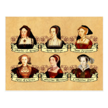 The SIx Wives of Henry VIII Classic Postcard