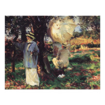 The Sketchers by Sargent, Vintage Victorian Art Invitations