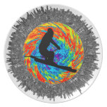 THE SKIING ADVENTURES PLATES