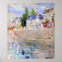 The sky in Bougival by Berthe Morisot Poster
