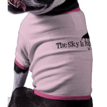 The Sky Is Falling Umbrella Black & White Pet Clothes