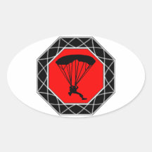 THE SKYDIVING MECHANICS OVAL STICKERS