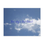 THE SKY'S THE LIMIT POSTCARD