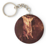 The Slaughtered Ox By Rembrandt Harmensz. Van Rijn keychains