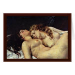 The Sleepers  Detail,  By Courbet Gustav cards