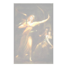 The Sleepwalking Lady Macbeth By Füssli Johann Hei Personalized Stationery