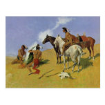 The Smoke Signal by Frederic Remington Postcards