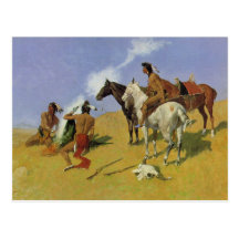 The Smoke Signal by Frederic Remington Postcards