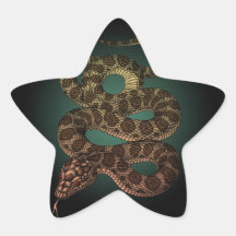 The Snake（G) 星形シールステッカー