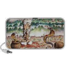 The Snakecharmer Doodle Travel Speakers