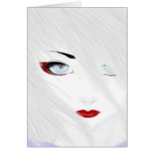 The Snow Geisha Greeting Cards