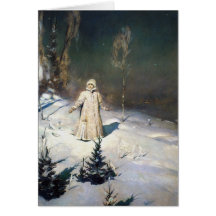 The Snow Maiden Fantasy Art Card