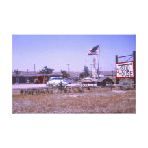 The Sod House Montana Canvas Art Stretched Canvas Print