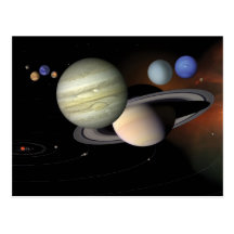 "The Solar System" postcard