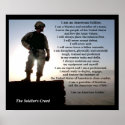 "The Soldier's Creed" Military posters