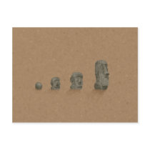 The Solved Mystery of Moai Statues Postcard