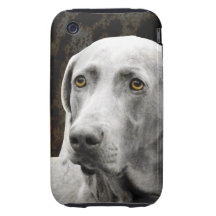 THE SOULFUL EYES OF THE WEIMARANER TOUGH iPhone 3 CASE