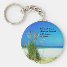 The sounds of Silence Key Chain