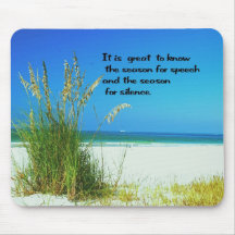 The sounds of Silence Mouse Pad