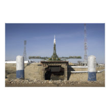 The Soyuz rocket is erected into position Art Photo