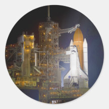 The Space Shuttle Discovery at Launch Pad 39A Sticker