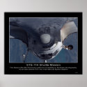 The Space Shuttle Discovery performs a backflip posters
