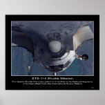 The Space Shuttle Discovery performs a backflip Posters