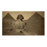 The Sphinx and Pyramids in Egypt circa 1867 business cards