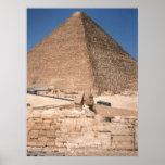 The Sphinx and the Great Pyramid at Giza posters