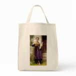 The Spinner, William-Adolphe Bouguereau Canvas Bags