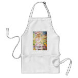 The spirit of a dead person of the flower garde... apron