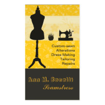 The Spirited Seamstress Gold Business Card Templates
