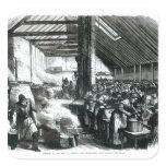 The Spitalfields Soup Kitchen, 1867 Square Sticker
