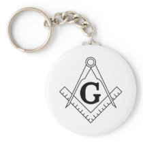 The Square and Compasses Freemasonry Symbol Keychains