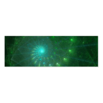 "The Square Green Worm" Fractal Art Business Card