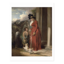 The Squire's Door, c.1790 (oil on canvas) Postcard