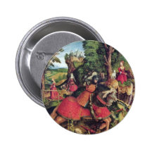 The St. George Fighting The Dragon By Beck Leonhar Pinback Button